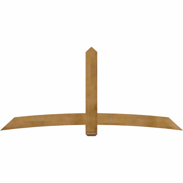 Ekena Millwork Bellingham Rough Sawn Timber Gable Bracket, Western Red Cedar, 96"W x 44"H x 4"D x 6"F, 11/12 Pitch GBW096X44X0406BEL00RWR - main
